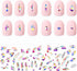 AD Beads 300 Pieces Flat Back Gems 11 Shapes Crystal Rhinestones 12 Sizes Rhinestones for Crafts Nail Face Art Clothes Shoes Bags DIY(Clear AB)...