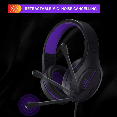 Stereo Gaming Headset for PS4, PC, Xbox One Controller, Noise Cancelling Over Ear Headphones with Mic, Soft Memory Earmuffs for Laptop/Mac/Nintend...