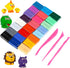 CiaraQ 24 Colors Small Block Polymer Clay Starter kit, Oven Bake Clay, DIY Molding Clay, Great for Kids, Beginners...