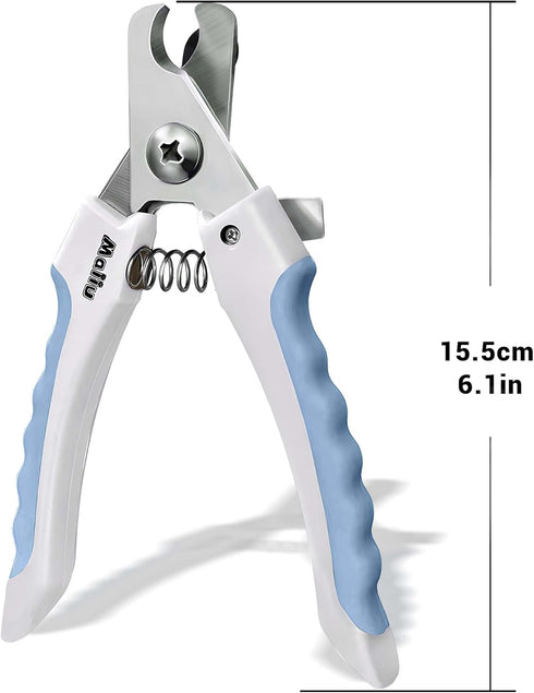 Dog & Cat Nail Clippers, Pet Nail Clipper and Trimmer with Safety Guard to Prevent Over Cutting, Grooming Razor Sharp Blades with Nail File for Sm...
