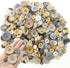 600 Pcs Resin Buttons Assortment Light Brown Buttons Gray Buttons for Crafts Tan Craft Buttons Bulk Assorted Sizes Buttons for Crafting Sewing DIY...