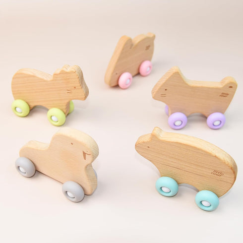 Wooden Baby Toys Car for Toddlers 1-3, Montessori Toys for Babies 0-6-12 Months, BPA Free, Phthalates Free, PVC Free, Wooden Baby Toys for 1 Year ...