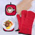 Set of 4 Oven Mitts and Pot Holders, 482 F Heat Resistant Hot Plate Moving Non-Slip Gloves for BBQ, Grill, Baking, Cooking, Oven, Microwave (Red)...