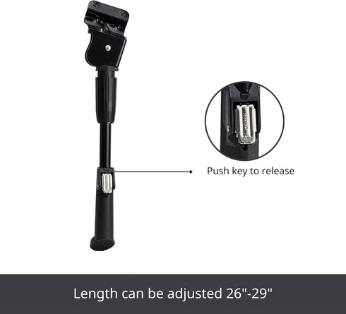 N+1 Bike Kickstand- Rear Mount Adjustable Bicycle Kickstand for 26"-29" Inch Mountain Bike, Road Bike, BMX, MTB, and eBikes...