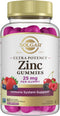 Solgar Zinc Gummies Adult Vitamin with 25mg Ultra Potency Zinc Citrate for Immune Support - Mixed Fruit Flavor, Vegan, Kosher & Gluten Free Gummy ...