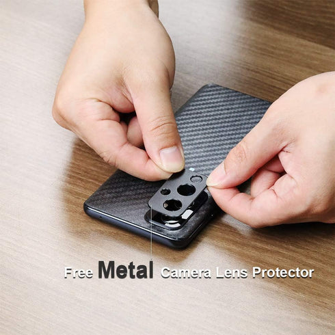 Ibywind Screen Protector For OnePlus 9 5G,with 2Pcs Tempered Glass,1Pc Camera Lens Protector,1Pc Backing Carbon Fiber Film [Fingerprint Reader,Eas...