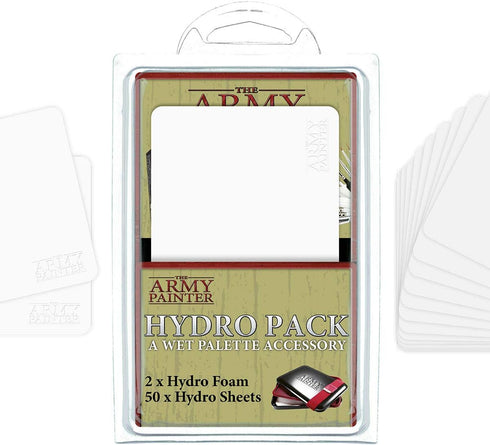 The Army Painter, Wet Palette Hydro Pack Refills, 50 Palette Sheets and 2 Sponges, Hydro Foam & Hydro Sheets, for Tabletop Wargaming Miniature Mod...