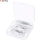 MECCANIXITY Wide Paper Clip Coated Large Clips Bookmarks with Box 2 Inch White for Organize Office Home, Pack of 30...