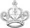 LQRI Crystal Rhinestone Princess Queen Crown Brooch Pin Tiara Crown Brooches Crown Tiara for Wedding Party/Banquet/Birthday...