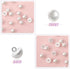 50PCS 10mm Pearl Buttons with Shank Round Pearl Buttons Decorative Buttons for Wedding Dresses, Sewing, Shirts, Jewelry Decorations, DIY Crafts Pl...