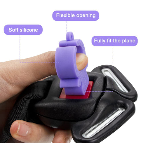 MORLIKE LIVING Silicone Buckle Release Tool, Unbuckle Assistant, Easy Buckle Release Aid for Parents and Caregivers to Unbuckle (Purple-Grey)...