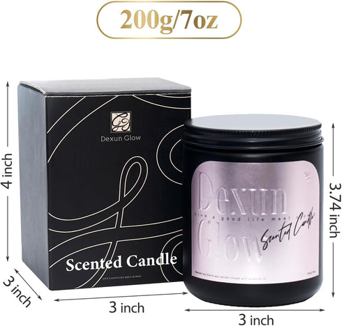 Aromatherapy Candle, Lavender and Rosemary Scented Candles for Home, 7OZ 100% Natural Soy Wax Candles for Women, Perfect Candles Gift for Christma...