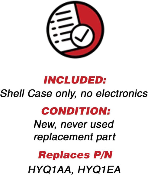 KeylessOption Keyless Entry Remote Key Fob Case Shell Button Pad Outer Cover Housing for Chevy GMC HYQ1AA...