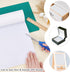 BENECREAT 15.7" x 78.7" Self-Adhesive Felt Fabric Shelf Liner for DIY Costume Making and Jewelry Drawer Box Fabric Peel Stick, 1mm Thick (White)...