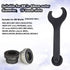 Bicycle Wrench Bottom Bracket Spanner Carbon Steel Install Removal Spanner Wrench Black Bicycle Axle Wrench Tool for Shimano Hollowtech 2?22CM Len...