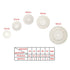 Set of 5 20/25/30/40/50mm Diamond Cutting Wheel Discs Set Mini Circular Saw Blades for Electric Drill Rotary Tools with Die Grinders...