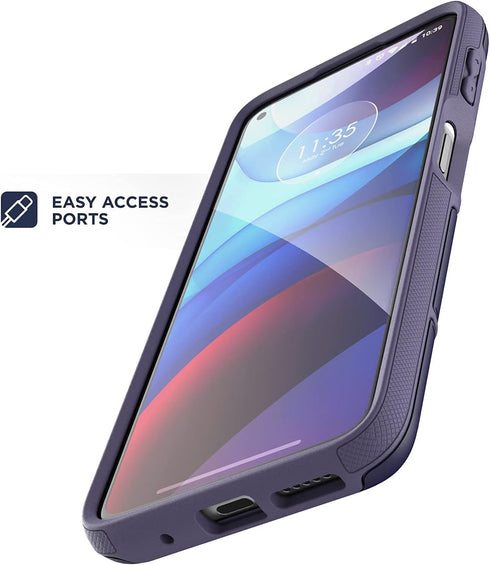 ENCASED Rebel Series for Moto G Power 2021 Case Military Grade Full Body Rugged Cover (Motorola G Power 2021 ONLY) Purple...