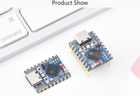 ESP32-S3 Mini Development Board with Pre-Soldered Header, Based on ESP32-S3FH4R2 Dual-Core Processor, 240MHz Running Frequency, 2.4GHz Wi-Fi & Blu...