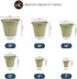 The HC Companies 9 Inch Sedona Round Self Watering Planter - Decorative Lightweight Plastic Plant Pot for Indoor Outdoor Plants Flowers Herbs, Sea...