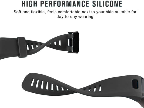 Bands Replacement Compatible with Garmin Vivosmart HR, Black Strap with Black Metal Buckle Fitness Sport Wristband, Screwdriver Included...
