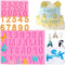Letters Molds, Silicone Fondant Mold Chocolate Molds,26 Letters Silicone Molds for Baking Desserts and Cake Decoration...