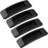 Self-Stick Instant Cabinet Handle, 4 Pcs Black Drawer Knobs Push Pull Helper Auxiliary Sliding Door Window Stick-on Handles, 1.28" x 4.2"...