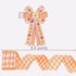 Pumpkin Orange and White Gingham Buffalo Plaid Ribbon? Autumn Thanksgiving Wired Edge Ribbon Halloween Christmas Wrapping Ribbon Wired Craft Decor...