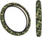 Green Steering Wheel Cover for Men,Green Camouflage Print 14.5 Steering Wheel Cover Protector Non Slip Durable Universal Automotive Accessories Ca...