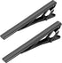 Roctee 2pcs Black Tie Bar Clip 2.4 Inch, Men’s Tie Tacks Pins Tie Clips Necktie Bar Pinch Clip Set for Regular Normal Size Ties for Men Tie Set Ac...