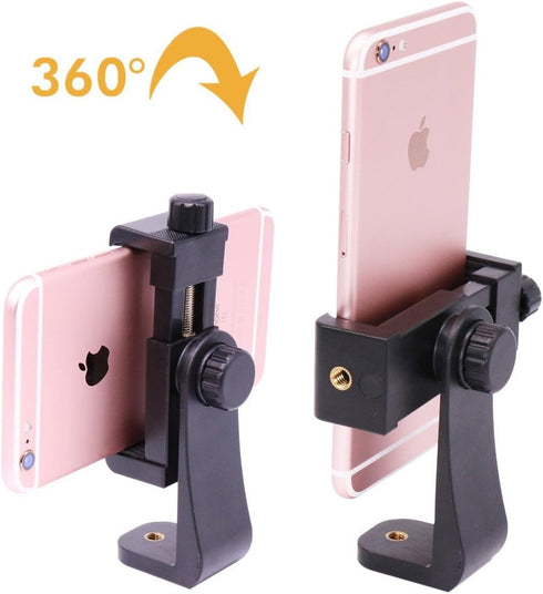 AFAITH Cell Phone Tripod Mount with Remote, Phone Holder Adapter Selfie Monopod with Adjustable Clamp for iPhone 16 15 14 13 12 11 Max Pro Phone X...
