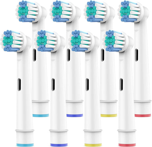 Toothbrush Heads for Oral B, 8 Pack Professional Electric Toothbrush Replacement Heads Medium Soft DuPont Bristles Replacement Toothbrush Heads Pr...