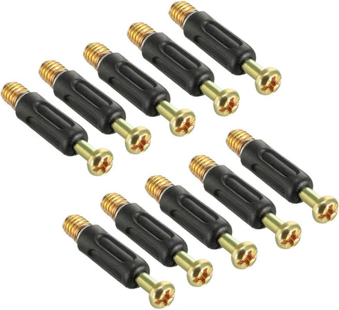uxcell Furniture Connecting Fittings 6mm Thread Dia Screws 35mm Length Fastener Plastic Covered 10 Pcs...