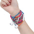 URIZONS Nylon Braided Tangle Free in Ear Headphones - Colorful Wraps Wired Earbuds Bracelet with Microphone High Definition Compatible with iPhone...