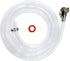 Draft Beer Line with Hexnut - Vinyl Hose ID 3/16 inch OD 7/16 inch Length 5ft, with Hexnut Assembly, Free Two Clamps, Prefect Connect Beer Tap Tow...