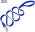 Dog Training Lead Leash Pet Rope Pet Portable Soft Traction Rope Basic Nylon Lead for Small Medium and Large Dogs with Stainless Steel Buckle 2M x...