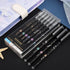 Gel Ink Pens 12PCS Erasable, with Eraser 0.5mm Fine Point Black/Blue 12 Constellations Ink Medium Point Creativity for Journaling Writing Drawing ...