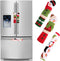 OurWarm Christmas Refrigerator Handle Covers Set of 3, Christmas Kitchen Decor Snowman Fridge Handle Cover Appliance Handle Covers for Christmas Decorations