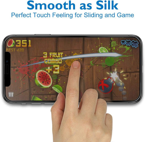 Mothca Matte Glass Screen Protector for iPhone 11 Pro Max/iPhone Xs Max Anti-Glare & Anti-Fingerprint Tempered Glass Clear Film Full Screen Case F...