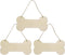 3 Pcs Dog Bone Wood Sign Blank Wooden Plaque Unfinished Wood DIY Crafts Hanging Sign with Ropes for Puppy Pet House Door Wall Decorative, 3.9x7.9 ...