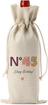 Happy 45th Birthday Party Decorations for Women Men, Cool 45th Birthday Gifts for Women Men Wine Bag, Unique 45 Year Old Gifts for Men Wine Bags, ...