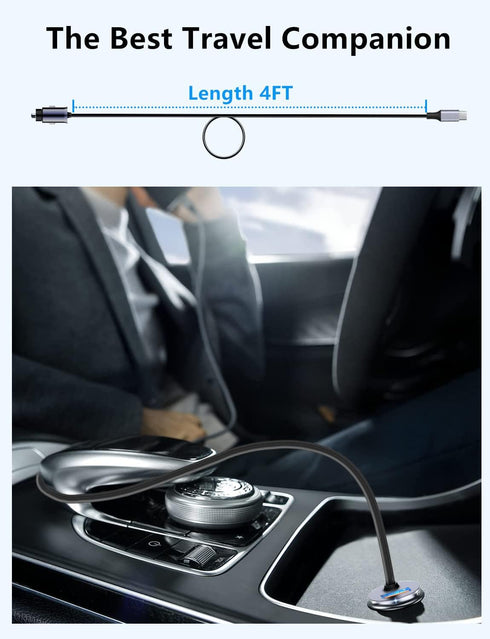 USB C Car Charger, 60W 2-Port Super Fast Car Charger Adapter, QC30W with 4ft 30W Super Fast Type C Cable Car Charger Fast Charging for Galaxy S24 ...