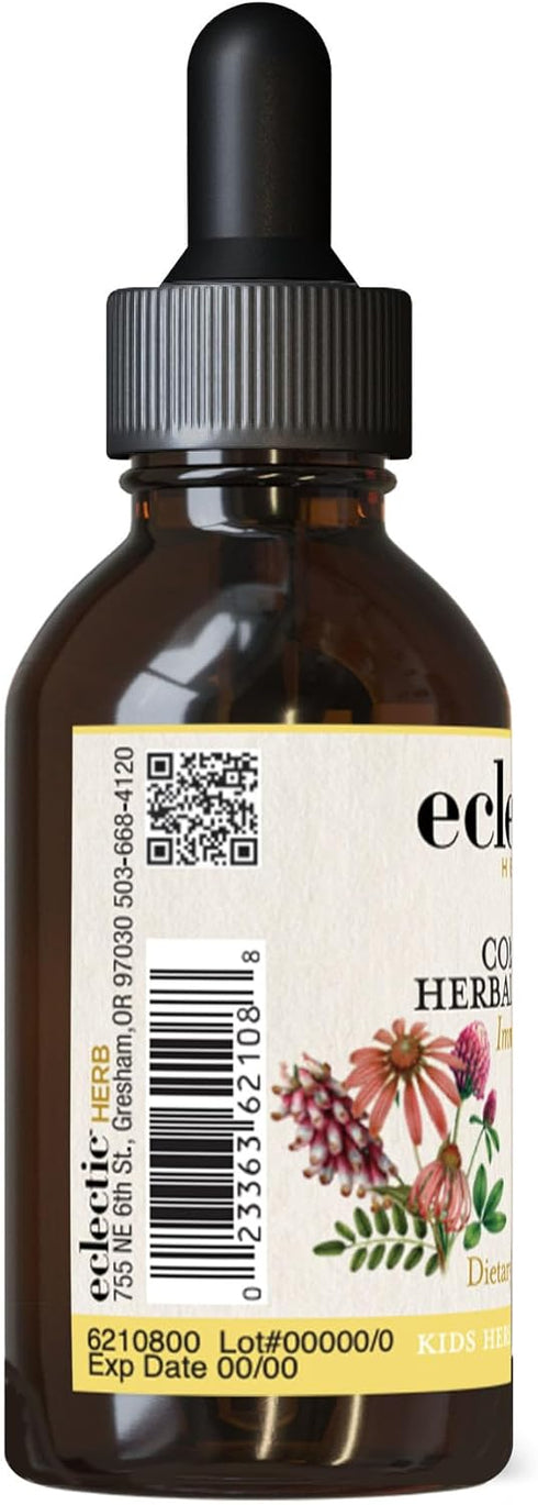 Eclectic Herbs Kid's Herbal Biotic (Lemon Lime Flavor) | Non-GMO, Gluten-Free, Organic Wildcrafted, Soy Free, Kid Friendly | 1 fl oz (30 ml)...