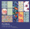Floral Scrapbook Pattern Paper Pad | 12 Flower Sheets Double-sided | 8x8 20 cm: Variety Value Pack | Bonus Coloring Page | Scrapbooking, Collage, ...