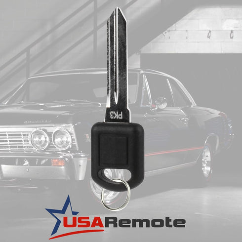 Uncut Transponder Ignition Key fits PK3 Buick/Chevy/Oldsmoble/Pontiac/Saturn...
