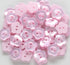 1/2 inch (12.5mm) Flower Shape Buttons for Sewing Shirts Pink Resin Buttons for DIY Crafts Projects Scrapbooking Pack of 150 pcs...