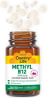 Country Life Methyl B-12 3000 mcg Lozenges, Vegan, Methylcobalamin for Energy and, Easily Absorbed, B12 Vitamin, Supports Energy Levels, Stamina &...