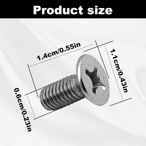 Brake Disc Rotor Screws 93600-06014-0H-Compatible With Honda, Acura, Hyundai and Kia Models,Ront and Rear Stainless Steel Retaining Screws(4Pcs)...