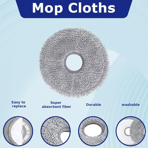 ?11pcs?Silicone Main brush + side brush + filter/dust bag/mop cloth are compatible with the Dreame S30 X30 /X30 Ultra/X30 Pro robot vacuum cleaner...