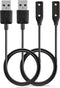 E ECSEM Charger Cable, USB Type A, 80cm, for Bose Frames Alto S/M M/L, Rondo, Soprano and Tenor - 2Black...