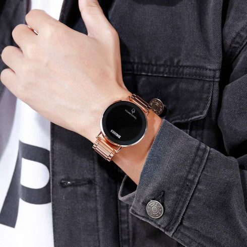 Gosasa Touch Screen Digital LED Waterproof Men Womens Sport Casual Stainless Steel Wrist Watch...